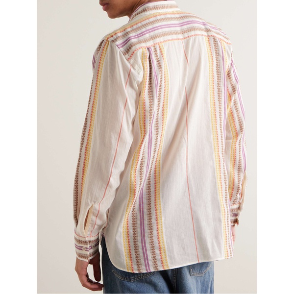  UNIVERSAL WORKS Striped Cotton-Jacquard Shirt 1647597327792650