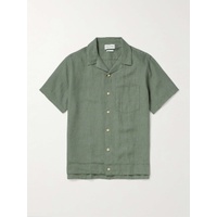 OLIVER SPENCER Camp-Collar Linen Shirt 1647597327819529