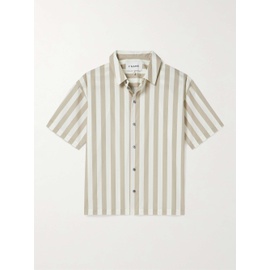 FRAME Striped Cotton-Poplin Shirt 1647597327820404
