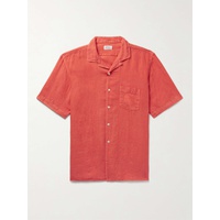HARTFORD Palm Convertible-Collar Linen Shirt 1647597327830726