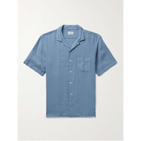 HARTFORD Palm Convertible-Collar Linen Shirt 1647597327830833