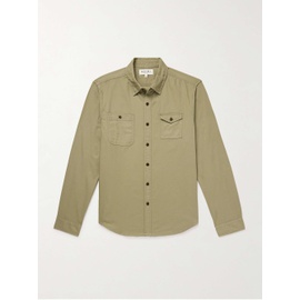 ALEX MILL Garment-Dyed Cotton-Twill Shirt 1647597327840713