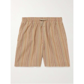 YMC Jay Straight-Leg Striped Cotton-Jacquard Drawstring Shorts 1647597327859738