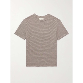 OFFICINE GEENEERALE Striped Cotton and Linen-Blend Shirt 1647597327859990
