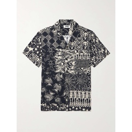 YMC Malick Convertible-Collar Printed Twill Shirt 1647597327859998