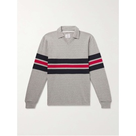 노아 NOAH Pitch Practice Striped Cotton-Jersey Polo Shirt 1647597328061598