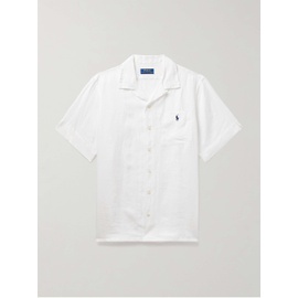 폴로 랄프 로렌 POLO RALPH LAUREN Clady Convertible-Collar Logo-Embroidered Linen Shirt 1647597328478339