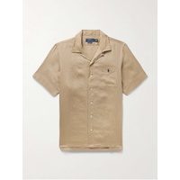 폴로 랄프 로렌 POLO RALPH LAUREN Clady Convertible-Collar Logo-Embroidered Linen Shirt 1647597328478346