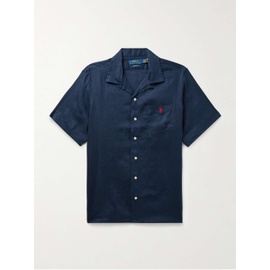 폴로 랄프 로렌 POLO RALPH LAUREN Clady Convertible-Collar Logo-Embroidered Linen Shirt 1647597328478771
