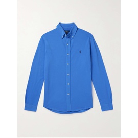 폴로 랄프 로렌 POLO RALPH LAUREN Button-Down Logo-Embroidered Cotton-Mesh Shirt 1647597328478875