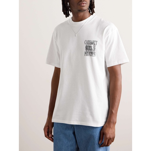 칼하트 CARHARTT WIP Logo-Print Cotton-Jersey T-Shirt 1647597328539873