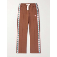 카사블랑카 CASABLANCA Laurel Straight-Leg Logo-Appliqued Organic Cotton-Jersey Sweatpants 1647597328571636