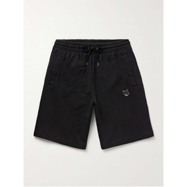 MAISON KITSUNEE Straight-Leg Logo-Appliqued Cotton-Jersey Drawstring Shorts 1647597328581817
