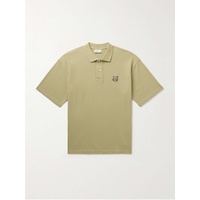 MAISON KITSUNEE Oversized Logo-Appliqued Cotton-Pique Polo Shirt 1647597328581820
