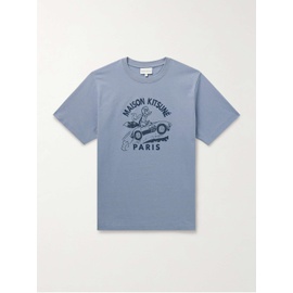MAISON KITSUNEE Logo-Print Cotton-Jersey T-Shirt 1647597328581831