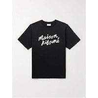 MAISON KITSUNEE Logo-Print Cotton-Jersey T-Shirt 1647597328581842