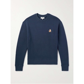 MAISON KITSUNEE Speedy Fox Logo-Appliqued Cotton-Jersey Sweatshirt 1647597328581846