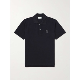 MAISON KITSUNEE Logo-Appliqued Cotton-Pique Polo Shirt 1647597328581949