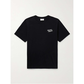 MAISON KITSUNEE Logo-Embroidered Cotton-Jersey T-Shirt 1647597328581981