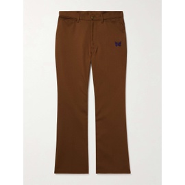니들스 NEEDLES Slim-Fit Bootcut Logo-Embroidered Twill Trousers 1647597328612171