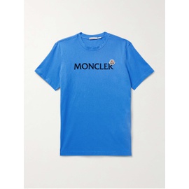 몽클레어 MONCLER Logo-Flocked Appliqued Cotton-Jersey T-Shirt 1647597328741276