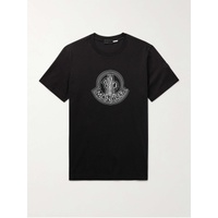 몽클레어 MONCLER Logo-Appliqued Printed Cotton-Jersey T-Shirt 1647597328741343