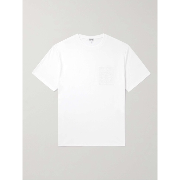 로에베 로에베 LOEWE Logo-Appliqued Cotton-Jersey T-Shirt 1647597328753019