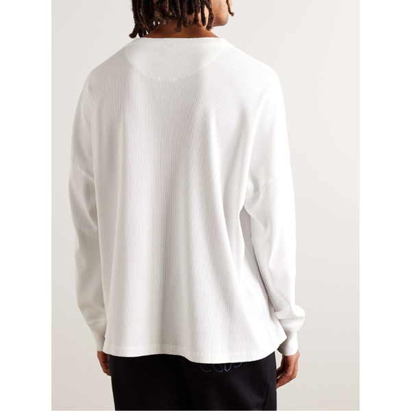 로에베 로에베 LOEWE Oversized Logo-Embroidered Ribbed Cotton T-Shirt 1647597328753112