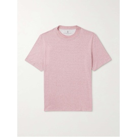 브루넬로 쿠치넬리 BRUNELLO CUCINELLI Slub Linen and Cotton-Blend Jersey T-Shirt 1647597328856190