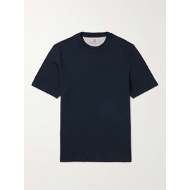 브루넬로 쿠치넬리 BRUNELLO CUCINELLI Cotton and Silk-Blend Jersey T-Shirt 1647597328856199
