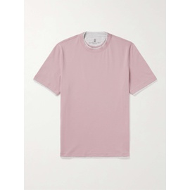 브루넬로 쿠치넬리 BRUNELLO CUCINELLI Layered Cotton-Jersey T-Shirt 1647597328867324