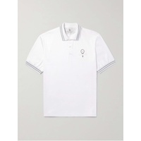 브루넬로 쿠치넬리 BRUNELLO CUCINELLI Logo-Detailed Striped Cotton-Jersey Polo Shirt 1647597328897111