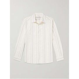 엠에프펜 MFPEN Generous Striped Seersucker-Trimmed Cotton-Poplin Shirt 1647597328947706