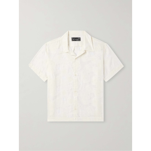  엠에프펜 MFPEN Holiday Camp-Collar Floral-Jacquard Cotton-Blend Shirt 1647597328947885