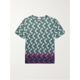 드리스 반 노튼 DRIES VAN NOTEN Dip-Dyed Printed Cotton-Jersey T-Shirt 1647597328956992