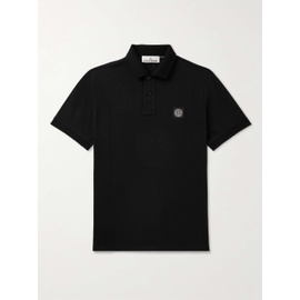 스톤아일랜드 STONE ISLAND Logo-Appliqued Cotton-Blend Pique Polo Shirt 1647597329254837