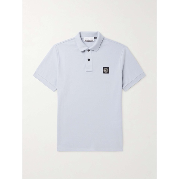 스톤아일랜드 스톤아일랜드 STONE ISLAND Logo-Appliqued Cotton-Blend Pique Polo Shirt 1647597329257183