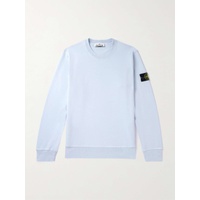 스톤아일랜드 STONE ISLAND Logo-Appliqued Garment-Dyed Cotton-Jersey Sweatshirt 1647597329291162