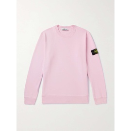스톤아일랜드 STONE ISLAND Logo-Appliqued Garment-Dyed Cotton-Jersey Sweatshirt 1647597329291216
