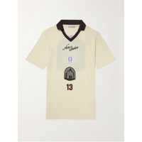 아크네 스튜디오 ACNE STUDIOS Logo-Print Lyocell-Blend Polo Shirt 1647597330129707