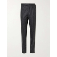KINGSMAN Tapered Pinstriped Wool Suit Trousers 1647597330163416