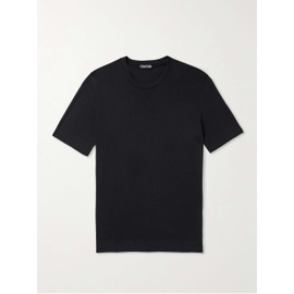 톰포드 TOM FORD Placed Rib Slim-Fit Lyocell and Cotton-Blend Jersey T-Shirt 1647597330628507