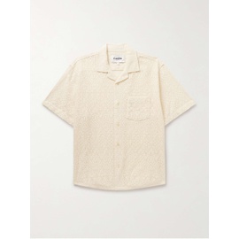 CORRIDOR Alhambra Camp-Collar Crocheted Cotton-Blend Shirt 1647597330762085