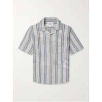 CORRIDOR Riverside Camp-Collar Striped Cotton-Jacquard Shirt 1647597330762198
