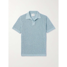 NN07 Ryan 6632 Open-Knit Cotton-Blend Polo Shirt 1647597331047555