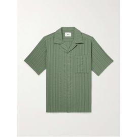 NN07 Julio 5712 Convertible-Collar Organic Cotton-Jacquard Shirt 1647597331047564
