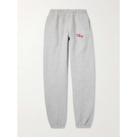 CHERRY LOS ANGELES Tapered Logo-Embroidered Cotton-Blend Jersey Sweatpants 1647597331199604