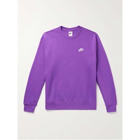 NIKE Sportswear Club Logo-Embroidered Cotton-Blend Jersey Sweatshirt 1647597331494398