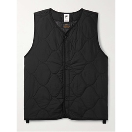 NIKE Logo-Embroidered Quilted Padded Ripstop Gilet 1647597331494460