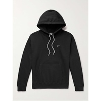 NIKE Solo Swoosh Logo-Embroidered Cotton-Blend Jersey Hoodie 1647597331494767